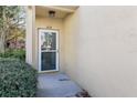 Townhome's front entrance with a security door at 6333 Osprey Lake Cir, Riverview, FL 33578