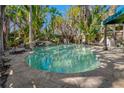 Inviting kidney shaped pool in lush tropical setting at 212 20Th Ave, Indian Rocks Beach, FL 33785