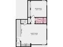Upstairs floor plan with game room and bedroom at 2471 Overfalls Pl, Wesley Chapel, FL 33543