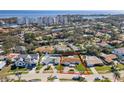 Aerial view of single Gathering home near the water at 1235 Cordova Ne Blvd, St Petersburg, FL 33704