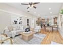Bright living room with hardwood floors and fireplace at 235 11Th Ne Ave, St Petersburg, FL 33701