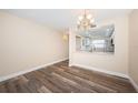 Open dining room and kitchen with modern finishes at 6145 Sun Blvd # 103, St Petersburg, FL 33715