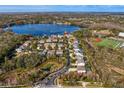Bird's eye view of community near the lake and school at 1903 Haven Bend, Tampa, FL 33613