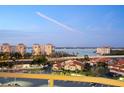 Stunning aerial view of waterfront property and surrounding area at 4900 Brittany S Dr # 909, St Petersburg, FL 33715