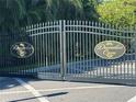 Impressive entry gate to the Dunedin Cove community at 23 Concord Dr, Dunedin, FL 34698