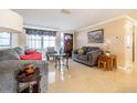 Living room with two sofas and a coffee table at 5040 Victoria Ln, Holiday, FL 34690