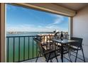 Enjoy breathtaking water views from this balcony at 7700 Sun Island S Dr # 702, South Pasadena, FL 33707
