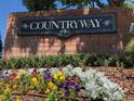Countryway community entrance sign with landscaping at 11607 Branch Mooring Dr, Tampa, FL 33635