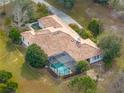 Single-Gathering home with pool and lush landscaping at 13315 Carnoustie Cir, Dade City, FL 33525
