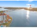 Aerial view showcasing waterfront property near Don Cesar at 6265 Sun Blvd # 101, St Petersburg, FL 33715
