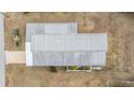 Aerial view of a mobile home's metal roof at 36810 Kay Ave, Zephyrhills, FL 33542