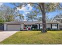 Charming ranch house with mature trees and a well-maintained lawn at 12717 Carte Dr, Tampa, FL 33618