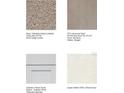 Selection of flooring, cabinetry, and countertop samples for the new home at 2093 Hallier Cv, Wesley Chapel, FL 33543