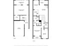 Two-story floor plan of a condo, showing both levels at 2372 Hanover Dr, Dunedin, FL 34698