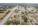 House location shown from an aerial perspective at 27103 Wakefield Dr, Brooksville, FL 34602