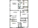 Second floor plan with owner's retreat, two bedrooms, and baths at 507 N Bradford Ave, Tampa, FL 33609