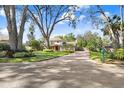 Two-story house with a brick driveway and lush landscaping at 2752 Buckhorn Oaks Dr, Valrico, FL 33594