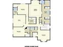 Upper floor plan featuring a Primary bedroom, three other bedrooms, a bonus room and a laundry at 5703 S Macdill Ave, Tampa, FL 33611
