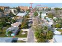 Aerial view showing a single-Gathering home near the beach at 119 11Th Ave, Indian Rocks Beach, FL 33785