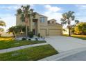 Two-story house with a three-car garage and palm trees at 11016 Holly Cone Dr, Riverview, FL 33569