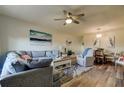 Inviting living room featuring neutral tones, comfortable seating, stylish decor, and plenty of natural light at 2284 Philippine Dr # 71, Clearwater, FL 33763