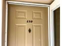 Condo unit's front door, number 410 at 5265 E Bay Dr # 410, Clearwater, FL 33764
