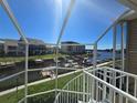 Scenic water view from a balcony overlooking boats and marina at 8222 Brent St, Port Richey, FL 34668