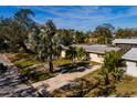 Single-story home with driveway and tropical landscaping at 8349 41St N Ave, St Petersburg, FL 33709