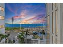 Stunning sunset over marina, seen from balcony at 301 1St S St # 1404, St Petersburg, FL 33701