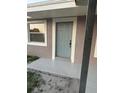 Inviting front entrance with a freshly painted door and a modern window for natural light at 1804 Cadillac Cir, Tampa, FL 33619