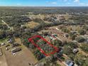 Aerial view of property highlighting its location and size at 5104 Nesmith Rd, Plant City, FL 33567