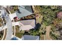 High-angle view of the house and surrounding neighborhood, highlighting its setting at 4251 Whittner Dr, Land O Lakes, FL 34639