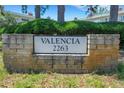 Valencia 2263 condo building signage at 2263 Americus E Blvd # 59, Clearwater, FL 33763