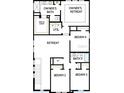 Second floor plan with owner's retreat, bedrooms, and bathrooms at 28965 Orange Berry Dr, Wesley Chapel, FL 33543