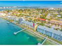 Aerial view showcasing waterfront location and community at 370 8Th N Ave # 7, Tierra Verde, FL 33715