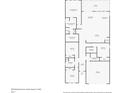 Detailed floorplan of a single-story home showcasing the layout of rooms and dimensions at 4927 Rolling Green Dr, Wesley Chapel, FL 33543