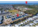 Stunning aerial view of waterfront homes with boat access to the Gulf of Mexico at 6536 Simone Shores Cir, Apollo Beach, FL 33572