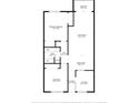 Layout of the home featuring bedrooms, living room, dining area, kitchen and balcony at 860 Virginia St # 303, Dunedin, FL 34698