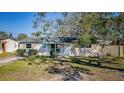Charming single-story home featuring a well-maintained lawn, inviting entrance, and neutral exterior paint at 4601 Carson Ne St, St Petersburg, FL 33703