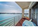 Enjoy water views from this balcony with outdoor seating, perfect for relaxing and entertaining at 7882 Sailboat Key S Blvd # 508, South Pasadena, FL 33707