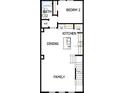 Main floor plan featuring kitchen, dining, and Gathering room at 4717 W Mccoy St # 6, Tampa, FL 33616