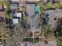 Aerial view of home showcasing swimming pool and spacious backyard at 635 13Th Ne Ave, St Petersburg, FL 33701