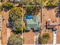 Aerial view of the home showcasing the layout of the property and surrounding neighborhood at 7948 Floral Dr, Weeki Wachee, FL 34607