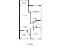 Floor plan showing the layout of the house with living room, kitchen, bedrooms, and sunroom at 952 Virginia St # 108, Dunedin, FL 34698