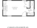 The floor plan includes a cabana room, a kitchen and a bathroom at 1000 46Th N Ave, St Petersburg, FL 33703