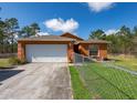 Well-maintained home featuring a spacious driveway and a fenced-in yard at 15429 Green Jay Rd, Weeki Wachee, FL 34614