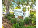 Entrance sign to the deed-restricted over 55 community at 7623 Radcliffe Cir # 211A, Port Richey, FL 34668