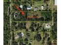Aerial view of a property encompassing 2.5 acres of land at 4004 27Th Se St, Ruskin, FL 33570
