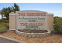 Community sign displaying the property name, 'The Residence At Renaissance Square' and 'The Avalon' at 1216 S Missouri Ave # 224, Clearwater, FL 33756