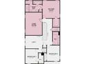 Second floor plan featuring a game room, loft, two bedrooms, and two bathrooms at 8621 Snowfall St, Sarasota, FL 34241